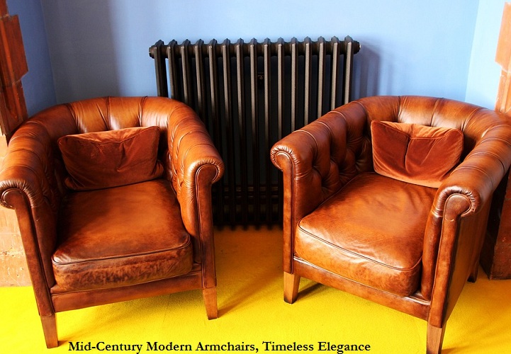 Mid-Century Modern Armchairs, Timeless Elegance