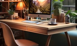 Scandinavian Style Desks Unique Appearance for Work
