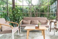 Modern Living Room with Garden Decoration Ideas